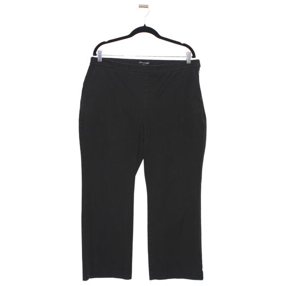 Eileen Fisher Black Ankle Length Trousers Pants Size 16 - Picture 1 of 4